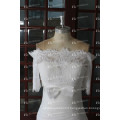 ED Real Sample Lace Ruffle Organza Pleating Bow Detachable Skirt Wedding Dresses